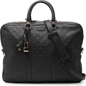 Gucci Pre-owned Gucci Guccissima Business Bag Unisex IFO28NF7A1YSFESR