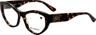 Karl Lagerfeld Womens 55mm Dark Tortoise Eyeglasses KL6211-242-55