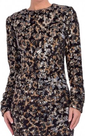 Le Superbe Kate Hybrid Top In Leopardo