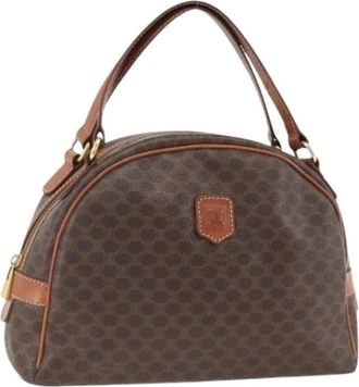 Celine Pre-owned Handbags, female, Brown, Size: ONE SIZE Pre-owned Vintage Canvas Hand Bag