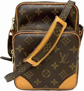 Louis Vuitton Pre-owned Cross Body Bags, male, Brown, Size: ONE SIZE Pre-owned Amazon Monogram Shoulder Bag