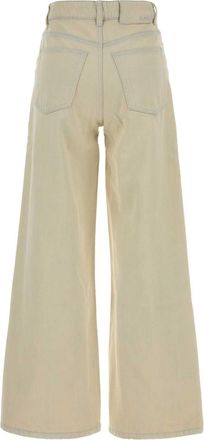 A.P.C. Womens Clyde Jeans Beige Cotton