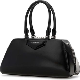 Givenchy Womens Antigona East-West Top Handle Bag Black Calf