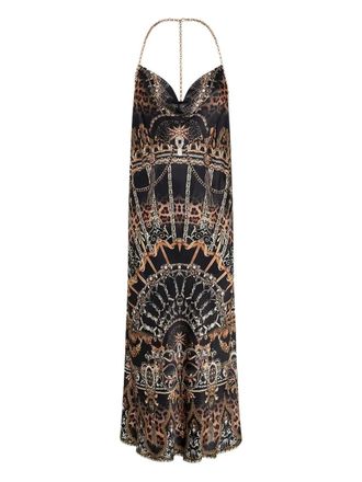 Camilla Masked Moonlight midi-jurk - Zwart