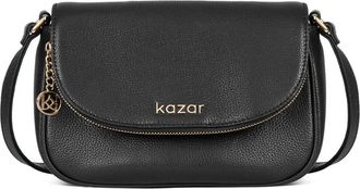 Kazar Leren Crossbodytas - Dames - Schoudertassen - Zwart - ONE Size - Tassen