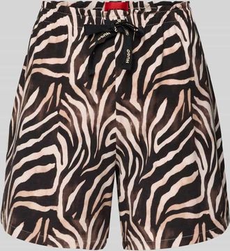 HUGO BOSS Regular Fit Pyjama Shorts aus Modal-Mix mit Baumwoll-Anteil in Beige, Gr&ouml;&szlig;e XL