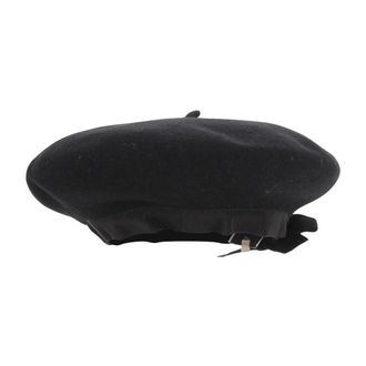 Patou Grosgrain Baret in Wolvilt - Dames - Hoeden - Zwart - M - Wol - Accessoires