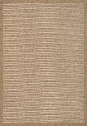 Jonathan Y Designs Maxine Easy Jute Contemporary Border Boho Fine Rib Weave Indoor/Outdoor Area Rug in Beige at Nordstrom, Size 8Ft 0In X 10Ft 0In