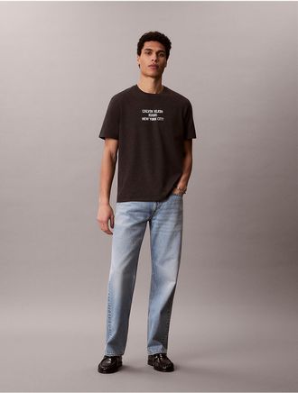 Calvin Klein Jeans Calvin Klein Mens CKJ Graphic Classic T-Shirt - Open Grey - 2XL