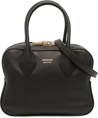 Ferragamo Pre-owned Ferragamo Mini Leather Star Satchel DH-21 8958