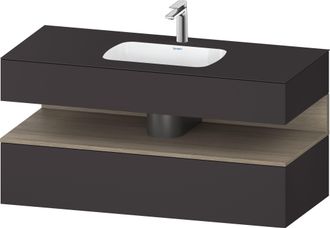 Duravit Duravit - Qatego Lavabo Encastr&eacute; Avec Meuble Sous-lavabo En