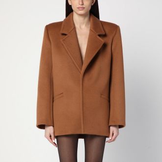 Saint Laurent Camel wool short coat