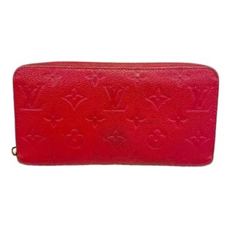 Louis Vuitton Pre-owned Wallets, female, Red, Size: ONE SIZE Pre-owned Long Wallet (Bi-fold)