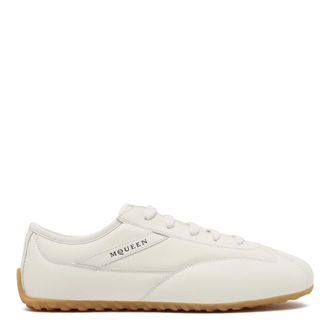Alexander McQueen Zapatillas Blancas de Piel de Perfil Bajo - Shoes - Hombre - Blanco - 41 1/2 EU
