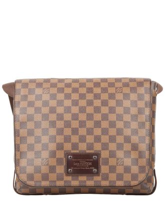 Louis Vuitton Brown Damier Ebene Coated Canvas Brooklyn MM (Authentic Pre-Loved)