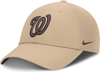Nike Washington Nationals Club Nike Mens Dri-FIT MLB Adjustable Hat in Brown | NB020GT5WTL-YPH