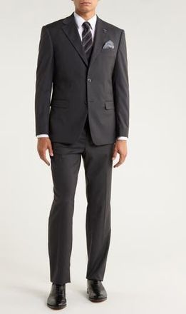 ZeGarie Charcoal Mélange 3-Piece Suit at Nordstrom Rack, Size 38 Regular