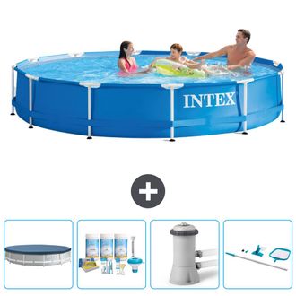 Intex Piscina Con Estructura Redonda - 366x76 Cm - 7-piezas Scb7