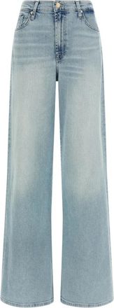 7 For All Mankind Lotta Jeans - Dames - Loose Fit Jeans - Blauw - W28 - Katoen - Jeans