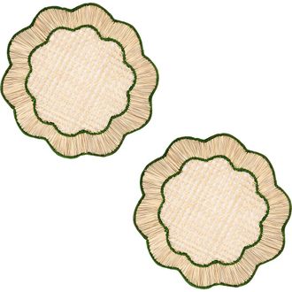 Coro Cora Breezy Placemat - Set of 2 in Green/natural at Nordstrom