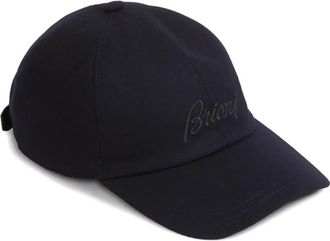 Brioni Cappello da baseball con ricamo - Blu