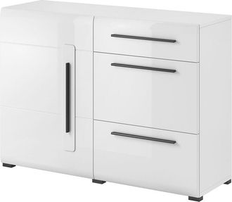 Habitat et Jardin Habitat Et Jardin - Buf&eacute; 1 Puerta 3 Cajones Louis Blanco