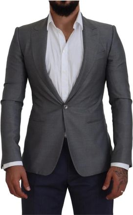 Dolce & Gabbana Sicilia Blazer - Heren - Blazers - Grijs - S - Wol - Jassen