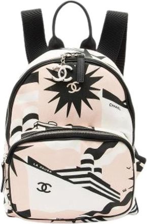 Chanel Pre-owned Canvas Rugzak - Dames - Vintage Rugzakken - Veelkleurig - ONE Size - Vintage