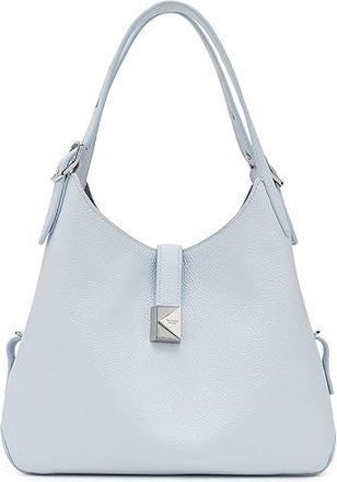 Kate Spade New York Deco Pebbled Leather Crossbody Tote Cross Body Handbags Pale Sapphirine