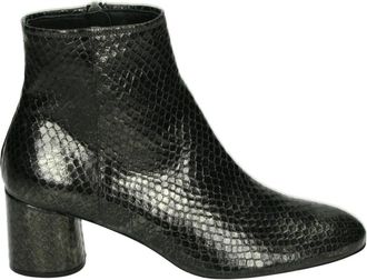 Pertini Schoenen, Dames, Zwart, 38 EU, Leer, Westernlaars Brons Passion