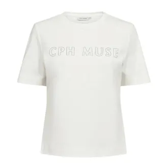 Copenhagen Muse Dames, Tops, Wit, Maat: XS Katoen