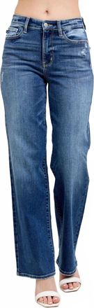 Judy Blue High Rise 90s Straight Leg Jeans In Blue