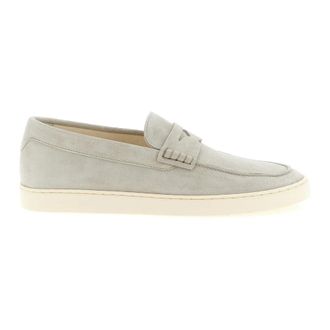 Brunello Cucinelli Schoenen, Heren, Grijs, 43 EU, Su&egrave;de, Suede Loafer Sneakers