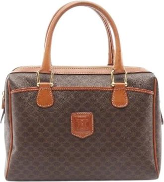 Celine Pre-owned Handbags, female, Brown, Size: ONE SIZE Pre-owned Canvas Handbag