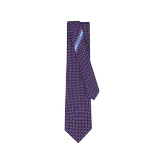 Ferragamo Ties, male, Multicolor, Size: ONE SIZE Gancini Link Print Tie