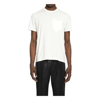 Maison Margiela T-Shirts, male, White, Size: S Taped Cotton Jersey T-Shirt