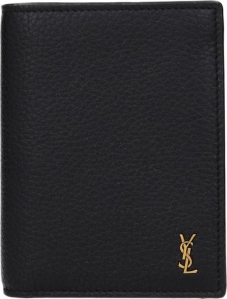 Bottega Veneta Tiny Cassandre Geldb&ouml;rse Herrens Leder Schwarz