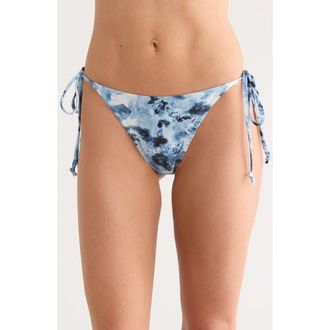 Good American String Bikini Bottoms in Blue Angel Print at Nordstrom Rack, Size X-Large