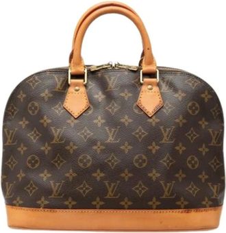 Louis Vuitton Pre-owned Handbags, female, Brown, Size: ONE SIZE Pre-owned Monogram Alma PM