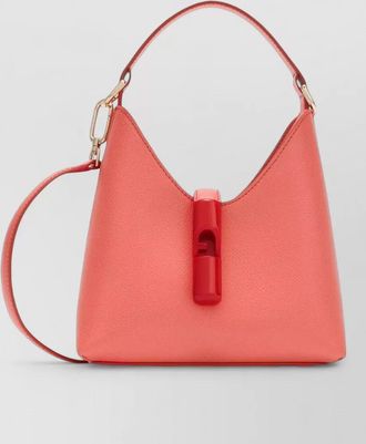 Furla shoulder bag top handle detachable strap