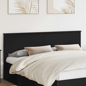 vidaXL vidaXL Testiera Rovere Nero 180 cm Legno multistrato