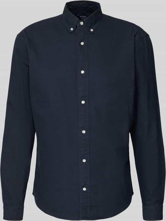 Mc Neal Freizeithemd mit Knopfleiste in Dunkelblau, Größe XXL