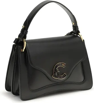Coccinelle Womens C-Me Shoulder Bag Noir Calf Leather Bos Taurus