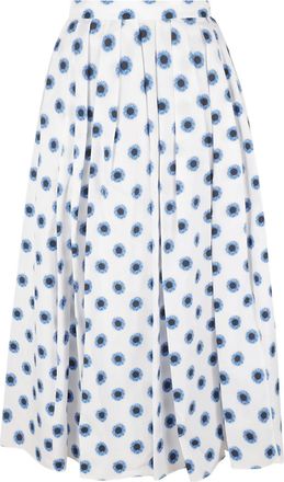 Alexander McQueen Gonna a fiori - Bianco