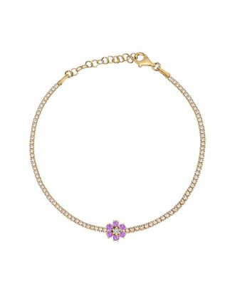 Gabi Rielle Color Forward 14K Vermeil Crystal Tennis Bracelet