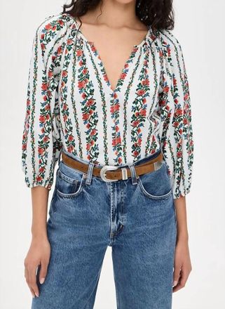 The Great. Chariot Top In Tapestry Floral
