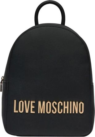 Love Moschino Zwarte Logo Basic Rugzak - Dames - Rugzakken - Zwart - ONE Size - Tassen