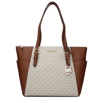 Michael Kors Beige Leren Schoudertas