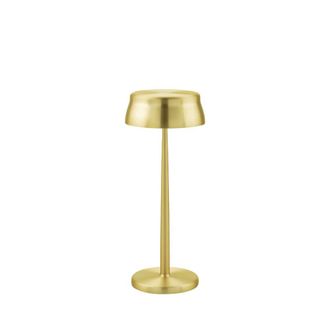 Zafferano L&aacute;mpara de mesa zafferano dorada led recargable 3,2 w 33 cm