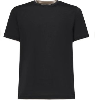 Eleventy Hombre, Camisetas, Negro, Talla: XL